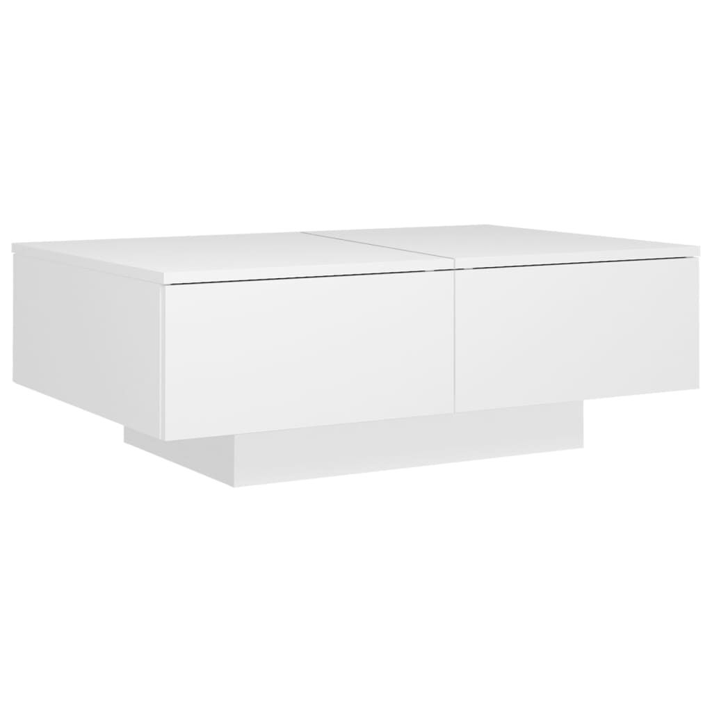 vidaXL Τραπεζάκι Σαλονιού Λευκό 90 x 60 x 31 εκ. από Επεξ. Ξύλο