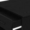 vidaXL Γραφείο με Συρτάρι και Ράφι Μαύρη Δρυ 102x62x77,5 cm