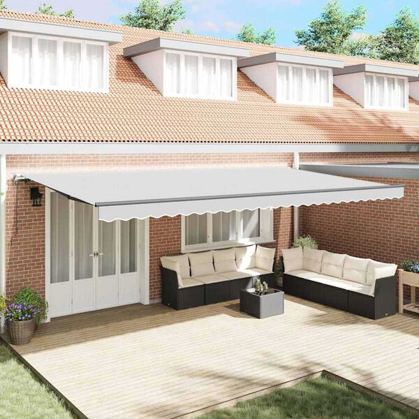 vidaXL Αντιανεμικό Ανθρακί 6 x 3,5 μ Μέταλλο