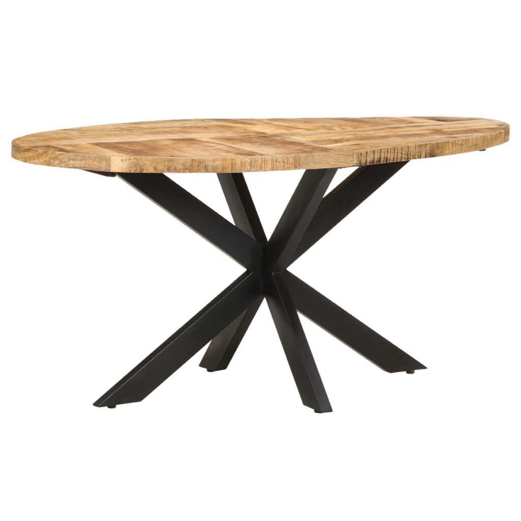 vidaXL Τραπεζαρία 160 x 90 x 75 εκ. από Ακατέργαστο Ξύλο Μάνγκο