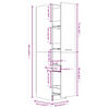 vidaXL Συρταριέρα Γενικής Χρήσης Καπν. Δρυς 30x42,5x150 εκ. Επεξ. Ξύλο