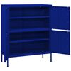 vidaXL Ντουλάπι Αποθήκευσης Ναυτικό Μπλε 80x35x101,5 εκ. από Ατσάλι