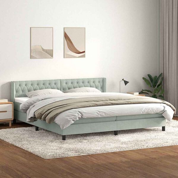 vidaXL &Kappa;&rho;&epsilon;&beta;ά&tau;&iota; Boxspring &mu;&epsilon; &Sigma;&tau;&rho;ώ&mu;&alpha; &Alpha;&nu;&omicron;&iota;&chi;&tau;ό &Gamma;&kappa;&rho;&iota; 180x210 &epsilon;&kappa;. &Beta;&epsilon;&lambda;&omicron;ύ&delta;&iota;&nu;&omicron;