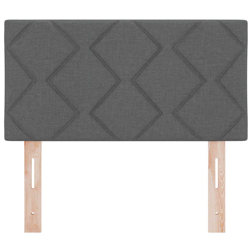 vidaXL Υφασμάτινο Κεφαλάρι Geometric Σκούρο Γκρι 80 cm ύφασμα