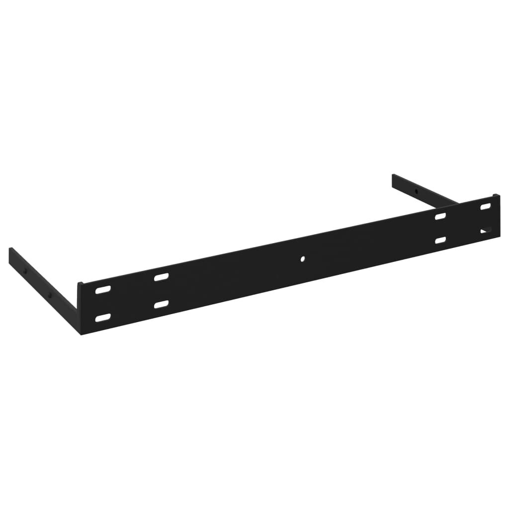 vidaXL Ράφια Τοίχου Γυαλιστερά Γκρι 2 Τεμάχια 60 x 23,5 x 3,8 εκ. MDF