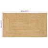 vidaXL Χαλί Μπεζ 80 x 200 cm Γιούτα
