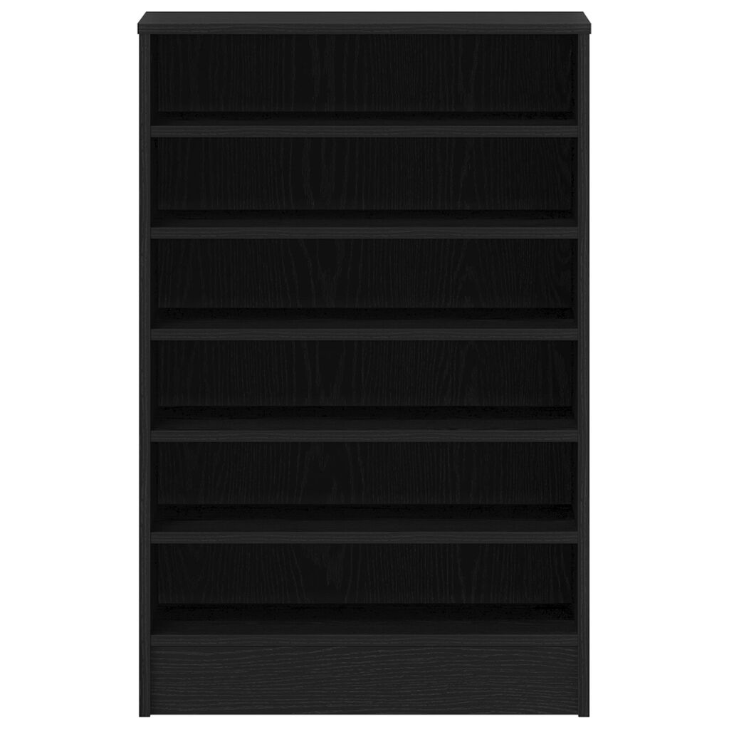 vidaXL Ντουλάπα Παπουτσιών Μαύρο Δρύς 60x35x92 εκ Επεξεργασμένο Ξύλο