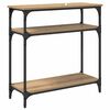 vidaXL Τραπέζι κονσόλας Artisan Oak 75 x 29 x 75 εκ Επεξεργασμένο ξύλο