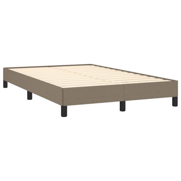 vidaXL &Kappa;&rho;&epsilon;&beta;ά&tau;&iota; Boxspring &mu;&epsilon; &Sigma;&tau;&rho;ώ&mu;&alpha; Taupe 120x190 &epsilon;&kappa;. &Upsilon;&phi;&alpha;&sigma;&mu;ά&tau;&iota;&nu;&omicron;