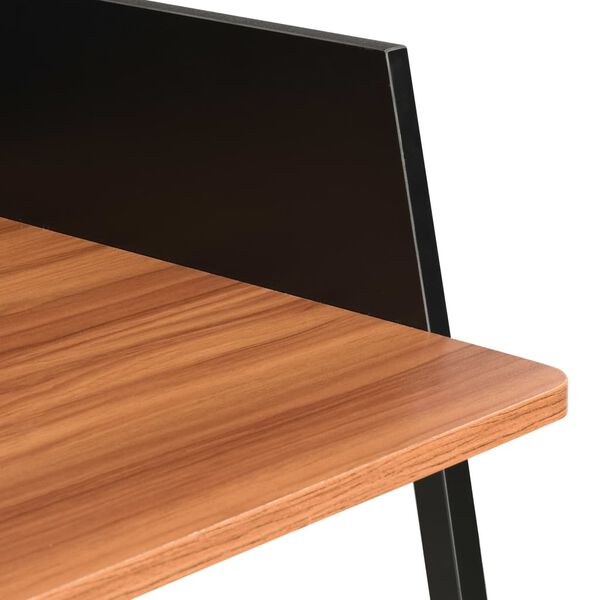 vidaXL Γραφείο Μαύρο / Καφέ 90 x 60 x 88 εκ.