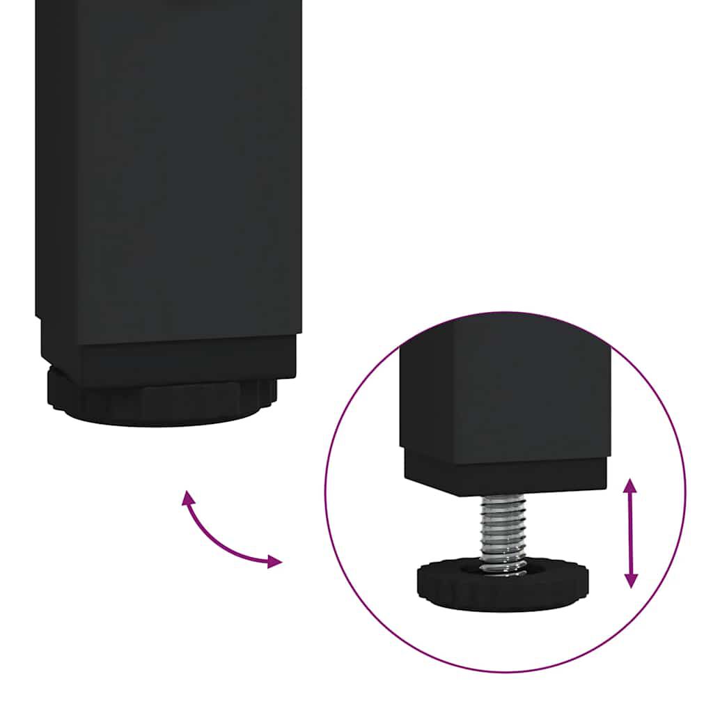 vidaXL Ντουλάπι μπάνιου με ράφια καφέ δρυς 76,5x35x95 εκ.