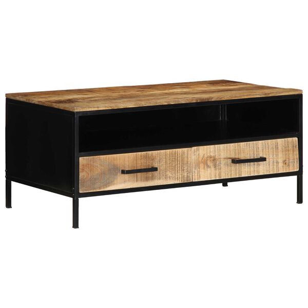 vidaXL Τραπεζάκι Καφέ 90x50x40 cm Μασίφ Ξύλο Ρουστίκ Μάνγκο