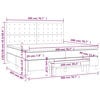 vidaXL &Kappa;&rho;&epsilon;&beta;ά&tau;&iota; Boxspring &mu;&epsilon; &Sigma;&tau;&rho;ώ&mu;&alpha; &Mu;&alpha;ύ&rho;&omicron; 200x200 &epsilon;&kappa;. &Beta;&epsilon;&lambda;&omicron;ύ&delta;&iota;&nu;&omicron;