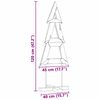 vidaXL Χριστουγεννιάτικο Δέντρο με βάση Καφέ 120 cm Μασίφ ξύλο teak