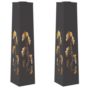 vidaXL &Eta;&lambda;&iota;&alpha;&kappa;ό LED &Phi;&omega;&sigmaf; &Delta;&rho;ό&mu;&omicron;&upsilon; 2 pcs &Mu;&alpha;ύ&rho;&omicron; &Kappa;&rho;ύ&omicron; &Rho;&omicron;&lambda;&alpha;&rho;&iota;&sigma;&mu;έ&nu;&omicron; &Chi;ά&lambda;&upsilon;&beta;&alpha;