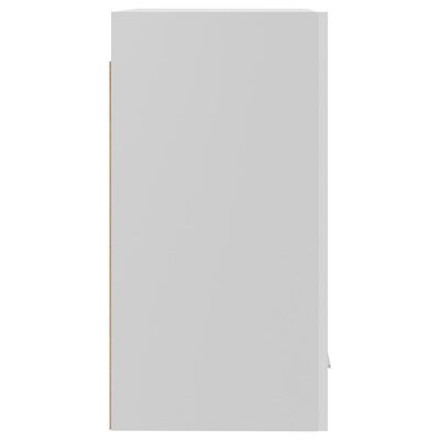 vidaXL Ντουλάπι Κρεμαστό Γυαλιστερό Λευκό 39,5x31x60 εκ. Μοριοσανίδα