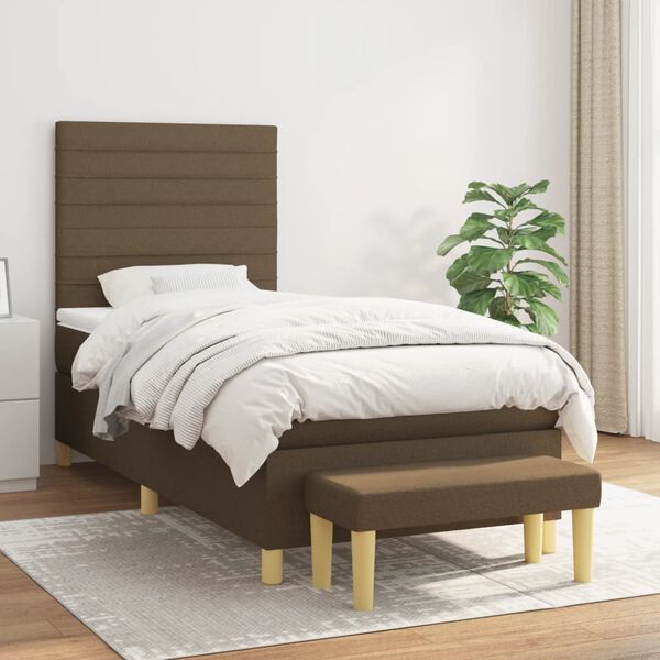 vidaXL &Kappa;&rho;&epsilon;&beta;ά&tau;&iota; Boxspring &mu;&epsilon; &Sigma;&tau;&rho;ώ&mu;&alpha; &Sigma;&kappa;&omicron;ύ&rho;&omicron; &Kappa;&alpha;&phi;έ 80x200 &epsilon;&kappa;. &Upsilon;&phi;&alpha;&sigma;&mu;ά&tau;&iota;&nu;&omicron;