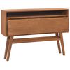 vidaXL Τραπέζι Κονσόλα 110x30x79 εκ. από Μασίφ Ξύλο Teak