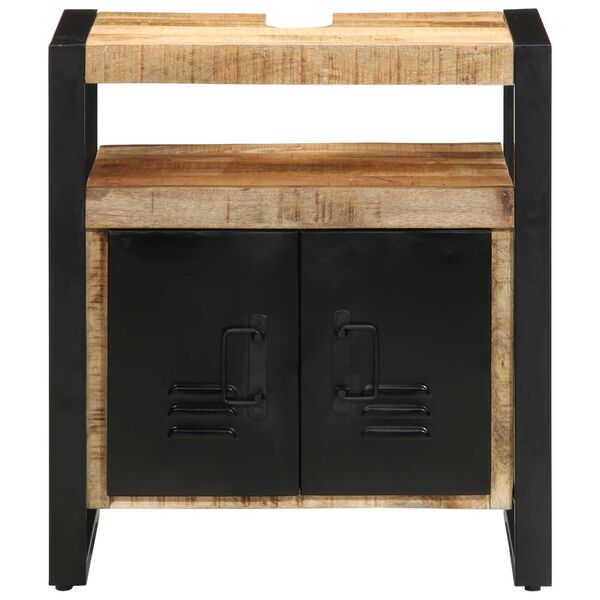 vidaXL Ντουλάπι νιπτήρα 55x35x60 cm από μασίφ ακατέργαστο ξύλο πεύκου