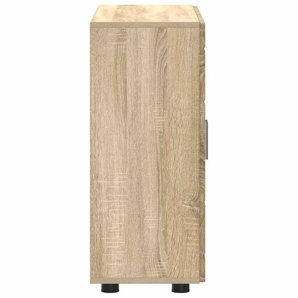 vidaXL Πλαϊνό γραφείο με ράφι με πόρτα Sonoma Δρυς 55.5 x 29 x 100 εκ