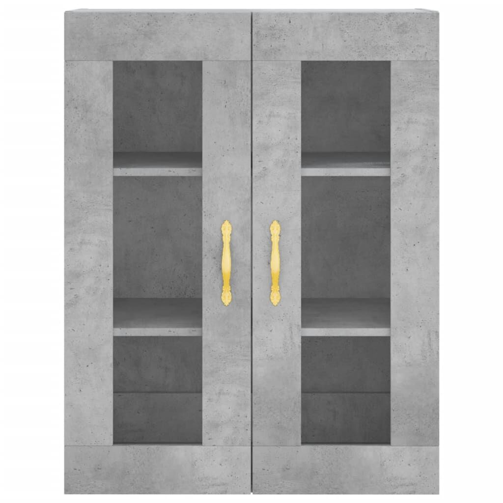 vidaXL Ντουλάπι Γκρι Σκυροδέματος 69,5x34x180 εκ. Επεξεργασμένο Ξύλο