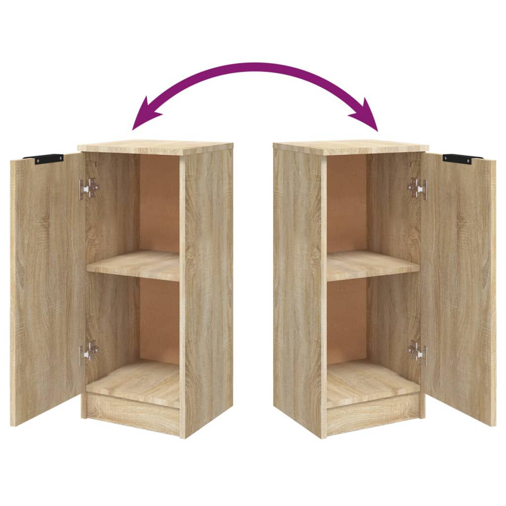 vidaXL Ντουλάπια 2 τεμ. Sonoma Δρυς 30x30x70 εκ. Επεξεργασμένο Ξύλο