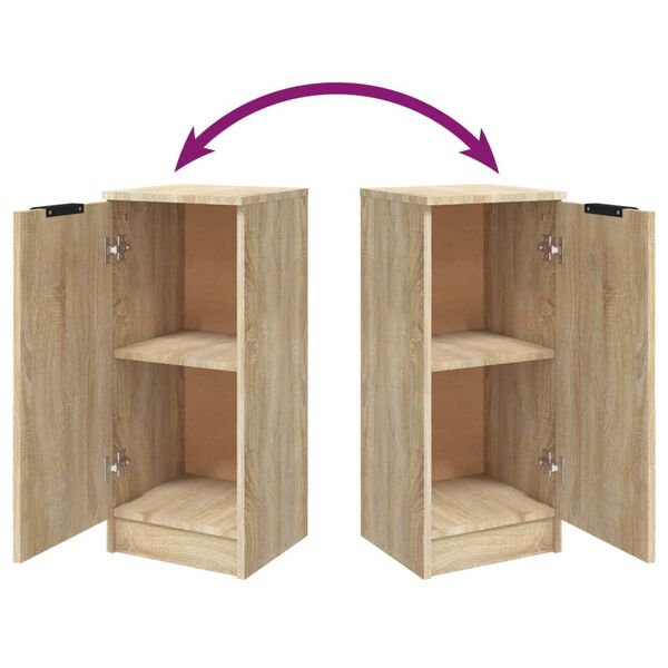 vidaXL Ντουλάπια 2 τεμ. Sonoma Δρυς 30x30x70 εκ. Επεξεργασμένο Ξύλο