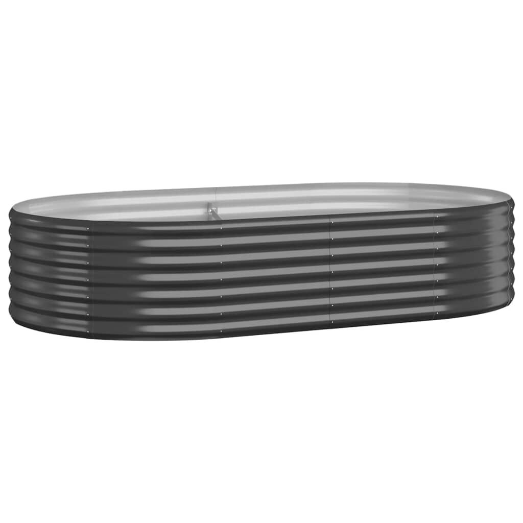 vidaXL Ζαρντινιέρα Ανθρακί 175x100x36εκ Ατσάλι με Ηλεκτρ. Βαφή Πούδρας