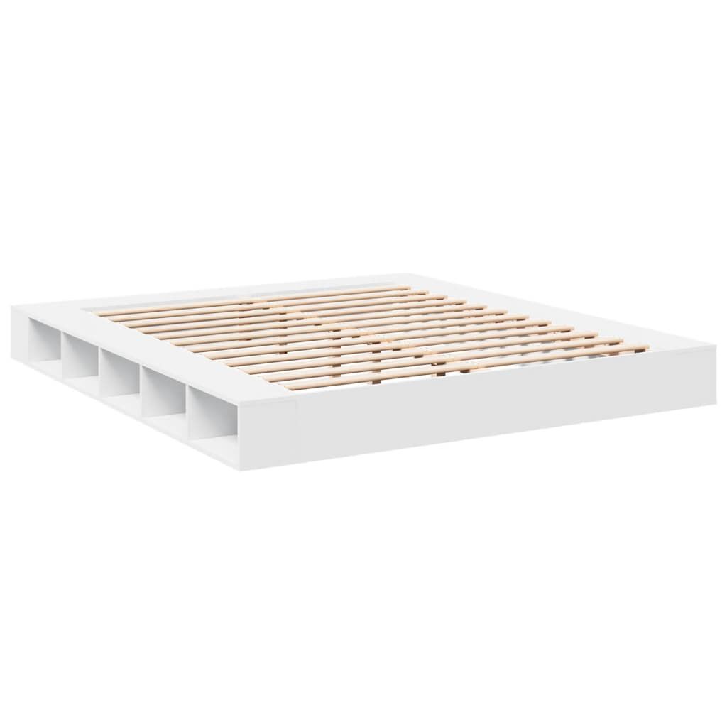vidaXL Πλαίσιο Κρεβατιού Λευκό 180 x 200 εκ. Επεξεργ. Ξύλο