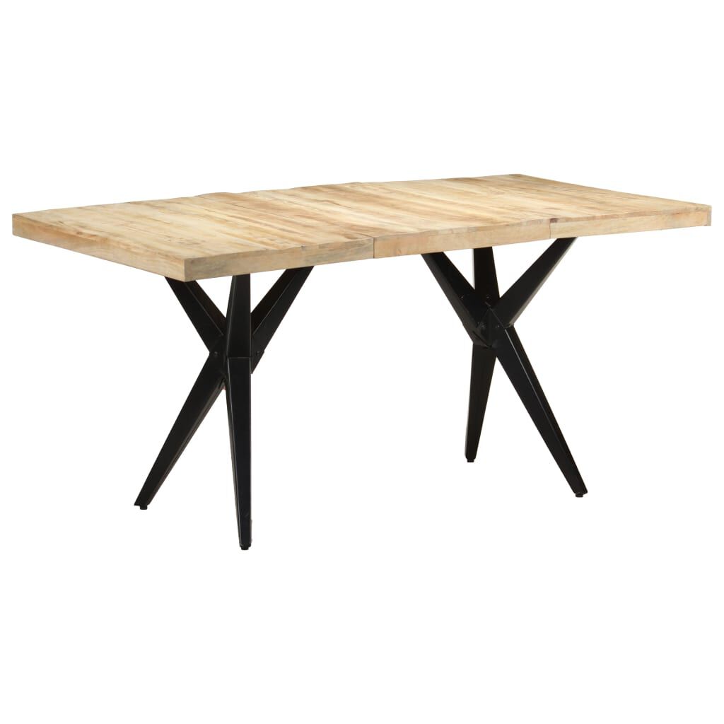 vidaXL Τραπεζαρία 160 x 80 x 76 εκ. από Ακατέργαστο Ξύλο Μάνγκο