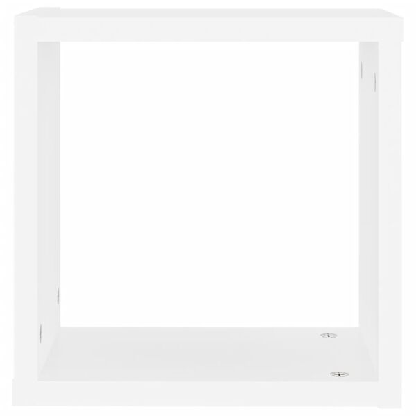 vidaXL Ράφια Κύβοι Τοίχου 2 τεμ. Λευκά 30 x 15 x 30 εκ. από MDF