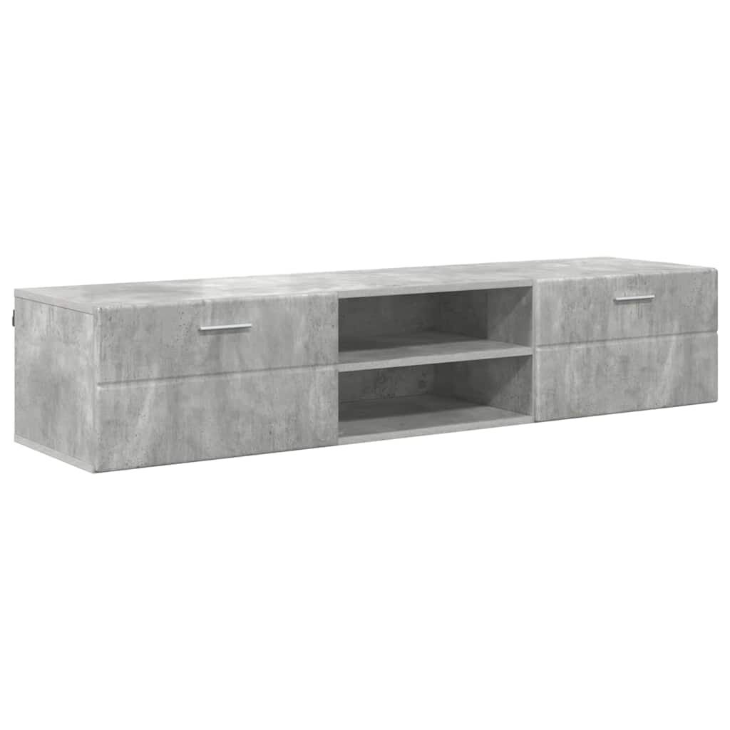 vidaXL Ντουλάπι TV με συρτάρι Γυαλιστερό λευκό 150 x 39 x 30 εκ