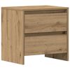 vidaXL Κομοδίνο 2 pcs Artisan Oak 45 x 34 x 44,5 εκ Επεξεργασμένο ξύλο