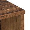 vidaXL Κρεβάτι με Κεφαλάρι με ράφι Παλαιό ξύλο 220 x 19 x 101.5 εκ