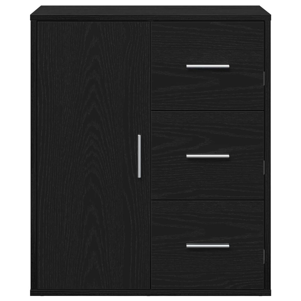 vidaXL Πλαϊνό γραφείο Μαύρη δρυς 60 x 31 x 70 εκ Επεξεργασμένο ξύλο