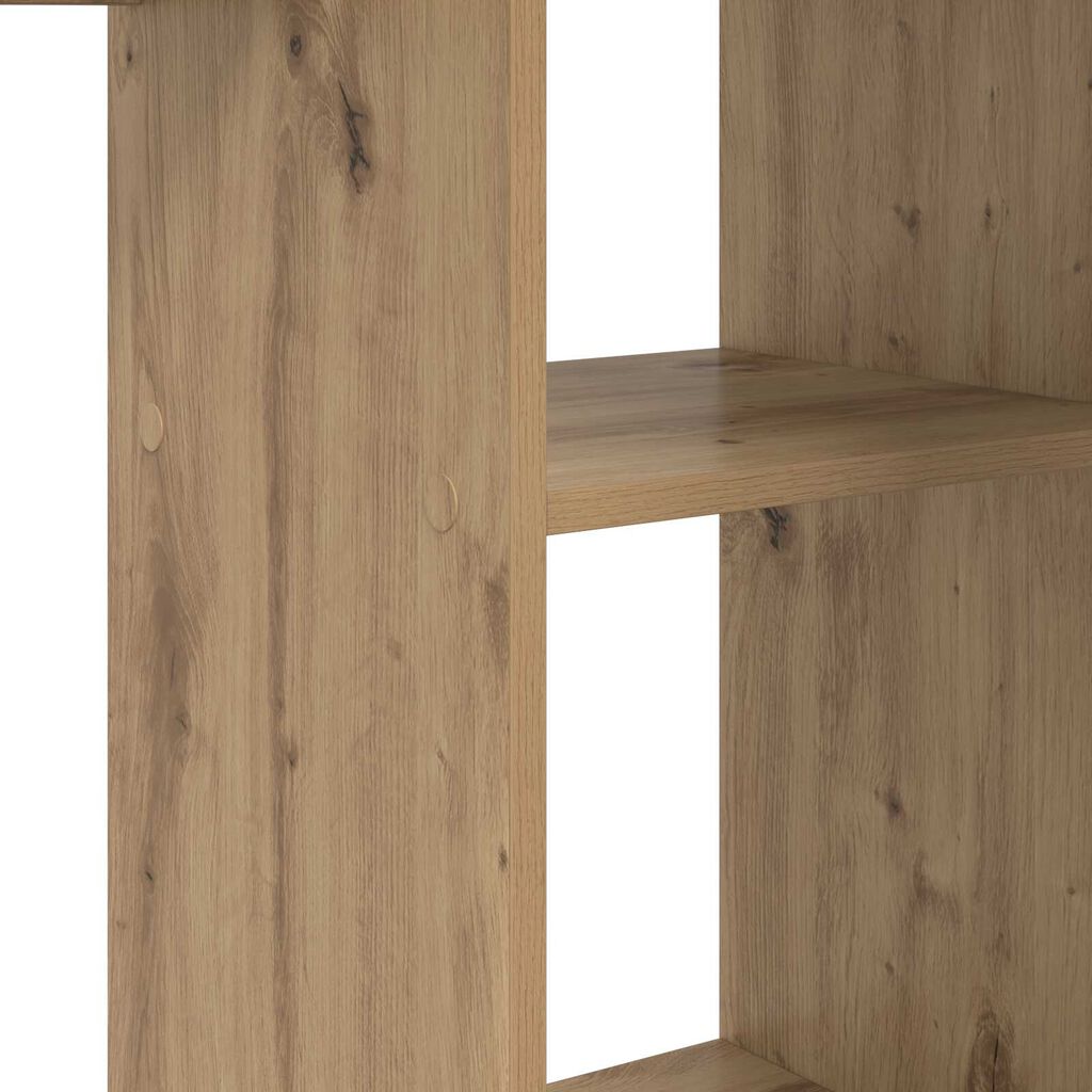 vidaXL Γραφείο artisan δρυς 142 x 102 x 73 εκ Επεξεργασμένο ξύλο