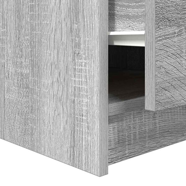 vidaXL Τραπεζάκι σαλονιού με συρτάρια Γκρι Sonoma 70,5x70x40 εκ.