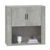 vidaXL Ντουλάπι Τοίχου Γκρι Σκυρ. 80x33x80 εκ. Επεξεργασμένο Ξύλο