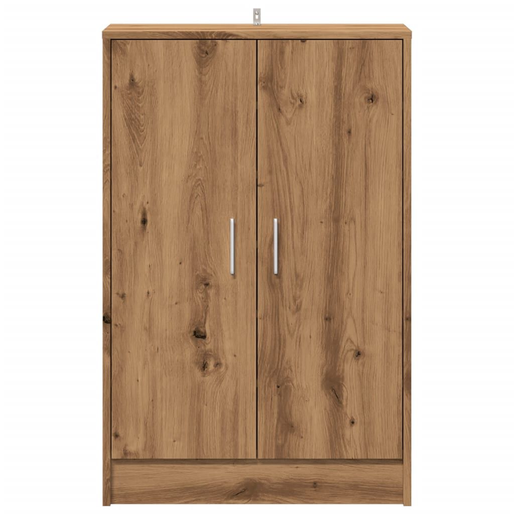 vidaXL Παπουτσοθήκη Αρτισιανή Δρυς 60x35x92 εκ. Επεξεργασμένο Ξύλο