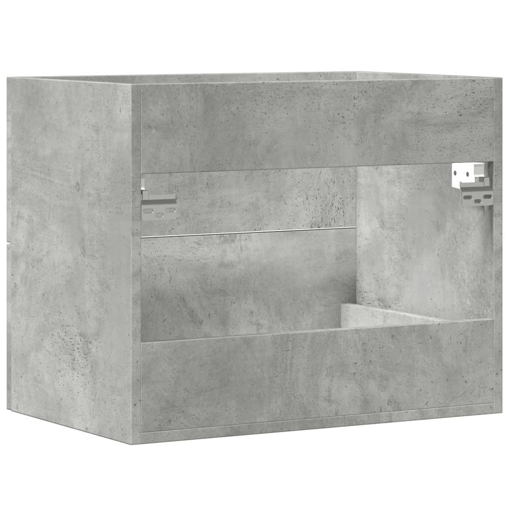 vidaXL Ντουλάπι Νιπτήρα Γκρι Σκυροδέμ. 60 x 38,5 x 48 εκ. Επεξ. Ξύλο