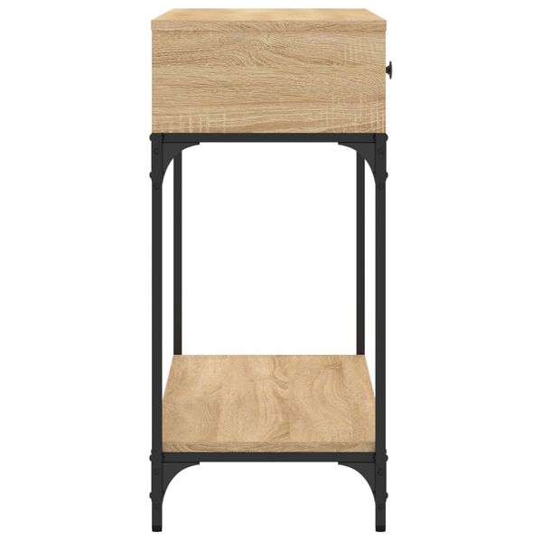vidaXL Τραπέζι Κονσόλα Sonoma Δρυς 100x34,5x75 εκ. Επεξεργασμένο Ξύλο