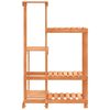 vidaXL Βάση Λουλουδιών 62,5x61,5x101,5 εκ. από Μασίφ Ξύλο Ελάτης