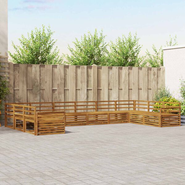 vidaXL &Sigma;&epsilon;&tau; &Kappa;&alpha;&nu;&alpha;&pi;έ 10 pcs &Phi;&upsilon;&sigma;&iota;&kappa;ό &Sigma;&tau;&epsilon;&rho;&epsilon;ό &Xi;ύ&lambda;&omicron; &Alpha;&kappa;&alpha;&kappa;ί&alpha;&sigmaf;