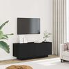 vidaXL Έπιπλο Τηλεόρασης Μαύρο 100 x 35 x 40 εκ. Επεξ. Ξύλο
