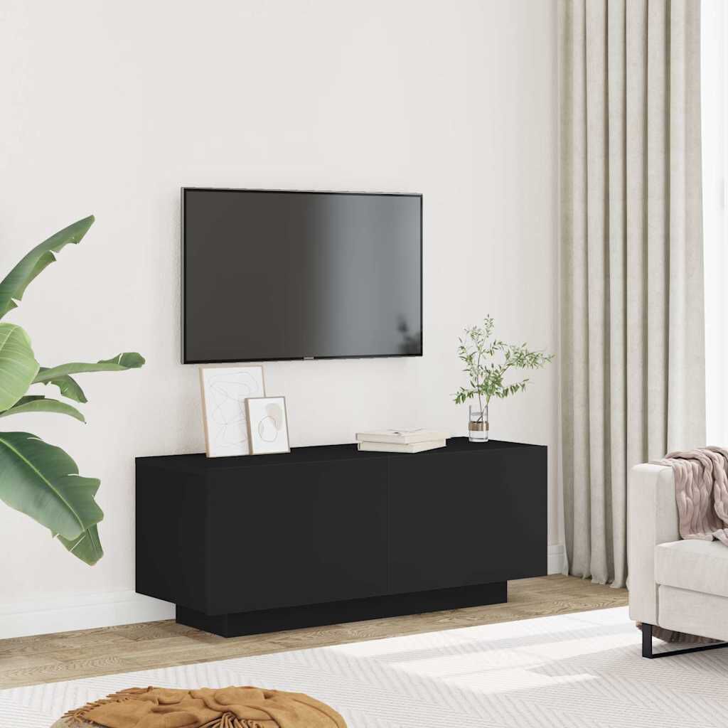 vidaXL Έπιπλο Τηλεόρασης Μαύρο 100 x 35 x 40 εκ. Επεξ. Ξύλο