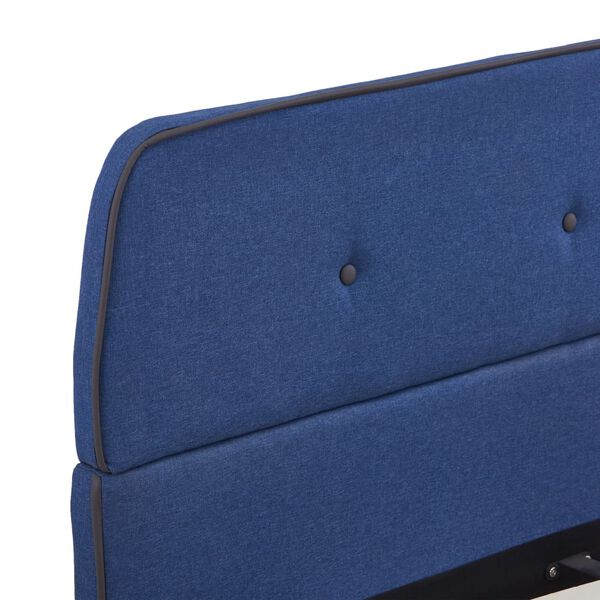 vidaXL Πλαίσιο Κρεβατιού Μπλε 140 x 200 εκ. Υφασμάτινο