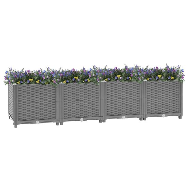 vidaXL Ζαρντινιέρα 160 x 40 x 38 εκ. από Πολυπροπυλένιο