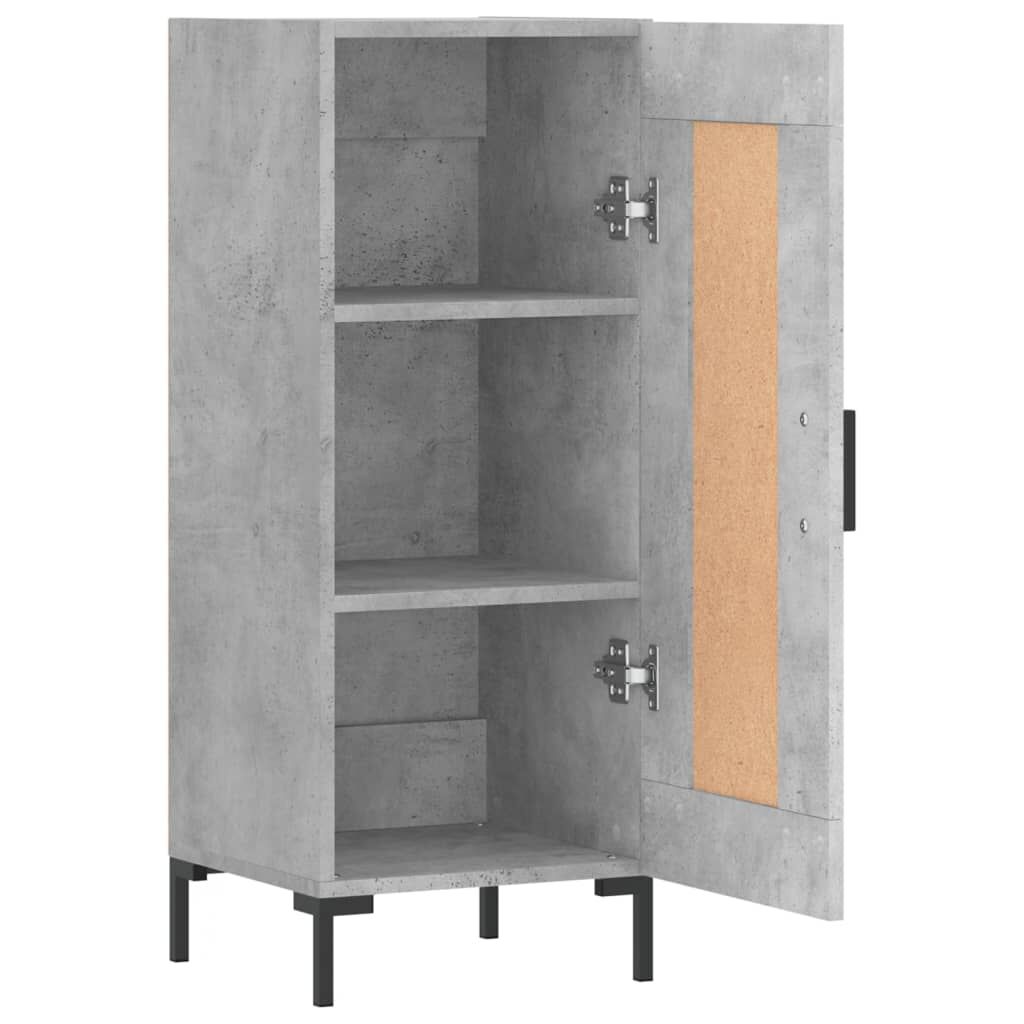 vidaXL Ντουλάπι Γκρι Σκυροδέματος 34,5x34x90 εκ. Επεξεργασμένο Ξύλο