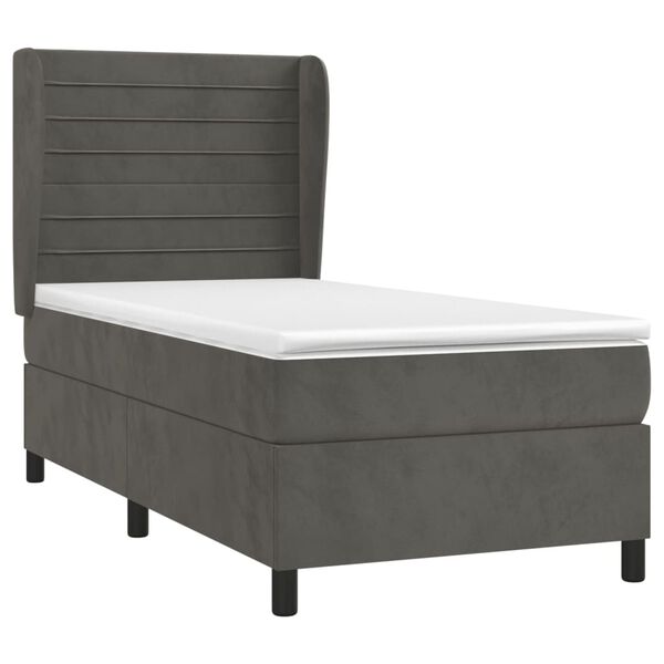 vidaXL &Kappa;&rho;&epsilon;&beta;ά&tau;&iota; Boxspring &mu;&epsilon; &Sigma;&tau;&rho;ώ&mu;&alpha; &Sigma;&kappa;&omicron;ύ&rho;&omicron; &Gamma;&kappa;&rho;&iota; 100x200 &epsilon;&kappa;. &Beta;&epsilon;&lambda;&omicron;ύ&delta;&iota;&nu;&omicron;