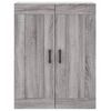vidaXL Ντουλάπι Γκρι Sonoma 69,5 x 34 x 180 εκ. Επεξεργασμένο Ξύλο